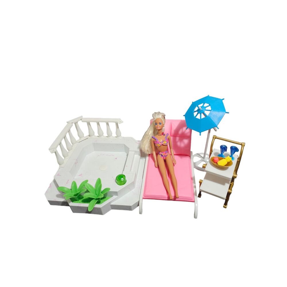 Vintage Barbie 1996 Splash in Color Bubbling Spa Playset - Bubbles work!